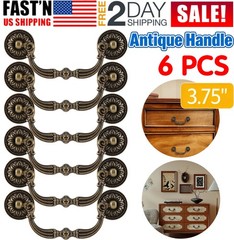 3.75″ Dresser Pulls Drawer Pull Handles Antique Bronze Bail Cabinet Handle Knob