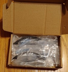 ILYAPA Box 10 Black oil rubbed bronze bow 4″ drawer pulls, handles w/ screws NIB