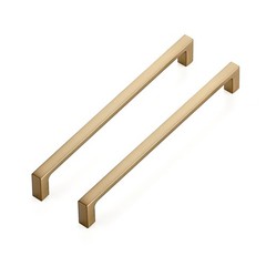 Ravinte 5 Pack 7.5 Inch Square Cabinet Handles, Champagne Bronze