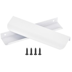 10 Pack Finger Edge Pull Furniture Drawer Handles 5″ Hole Center White