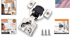 Concealed Hidden Hinges – Slow Self-Closing, Stainless Steel