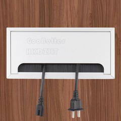 Aluminium Alloy Computer Desk Grommet Table Cable Tidy Wire Hole Cover Rectangle