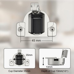 Replacement for Blum 33.3600,Compact 33 Screw on 110 Degree Opening Face Fram…