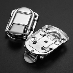 Fastener Toggle Latch Catch Cabinet Boxes Case Chest Suitcase Trunk Lock Silver