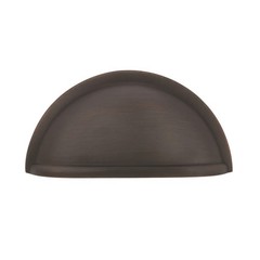 5 Pack Amerock | Cabinet Cup Pull | Oil Rubbed Bronze | 3 inch (76 mm) Center to