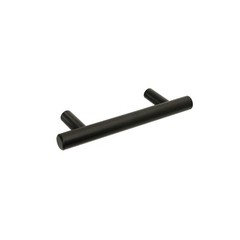 Brand #3489-4 in. (102mm) Steel Bar Pull, Black Powder Coated