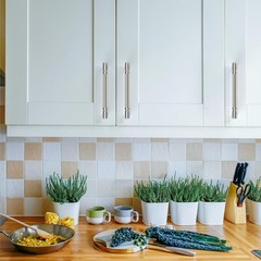 Asidrama 10 Pack 5 Inch(128mm) Brushed Satin Nickel Cabinet Pulls Knurled