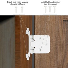 Self-Closing Cabinet Hinges 10-Pack 1/2″ Overlay Semi-Concealed White