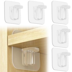 30 Pieces Adhesive Shelf Bracket, Punch Free Reinforced Design Shelf Support …
