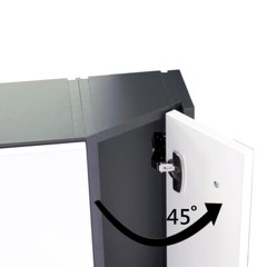 45 Degree Full Overlay Soft Close Frameless Concealed Cabinet Hinges with Screws