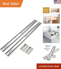 22 Inch Heavy Duty Soft Close Drawer Slides – 10 Pairs with Brackets Included