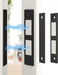 30 Lb Magnetic Door Catch Screw in Black, Heavy Duty Cabinet Latch, Cabine