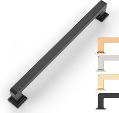6 Pack 6.25 Inch Matte Black Cabinet Pulls – Kitchen Cabinet Hardware