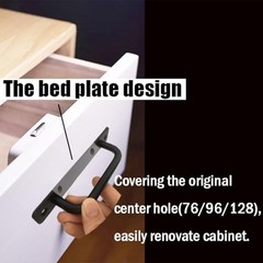 Pack8 mm Matte Black Cabinet Handles Aluminum Drawer Pulls 5 Inch 12 RoundBlack