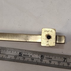 Lot of (8) Gold Square Brushed Satin Brass Cabinet Handles Pulls with (4) Knobs