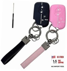 REPROTECTING Silicone Rubber Key Fob Cover Compatible with Lexus Black/Pink