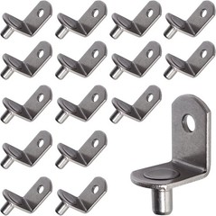 SDTWZW 5mm Shelf Pegs L-Shaped Cabinet Support Pins Bracket Style Clips for Book