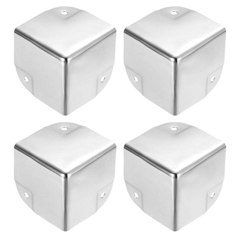 Metal Box Corner Protectors Box Edge Guard Protector 50 x 50 x 50mm Silver 24pcs