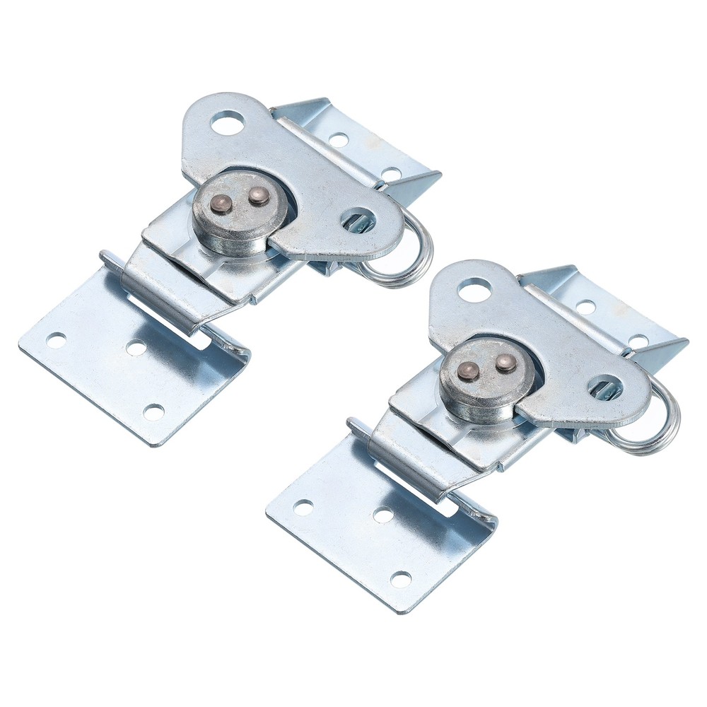 2Pcs Butterfly Twist Latch 4.72 Inch Alloy Spring Loaded Twist Latch Keeper Blue