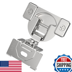 Chibery Non-Slow Close Regular Hinges 1-3/8 Overlay Standard Concealed Cabinet