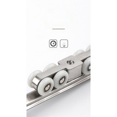 Sliding Door Pulley 4 pcs Stainless Steel Body Silent Nylon Wheel 10x10x5cm