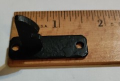 VTG Mckinney Hammered Forged Iron Dead Black 3/8″ Offset Latch Cabinet Hardware