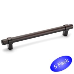*5 Pack* Cosmas Oil Rubbed Bronze Euro Cabinet Bar Pulls #161-192ORB