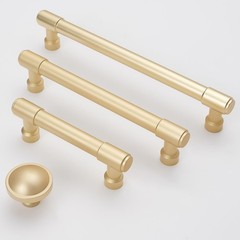 Amsideca 6 Pack Brushed Gold Cabinet Pulls 12.6 Inch (320mm) Hole Centers