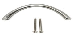 Brushed Satin Nickel Cabinet Drawer Handle Pull Curved 96mm Hole Spacing 10 Pack