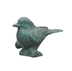Brass GREEN BIRD Figurine Drawer Cabinet Knob Pulls Handle Vintage Home Decor