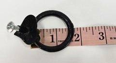 Black Hammered Metal Cabinet Or Drawer Pulls Heart Vintage Salvage – Set Of 2