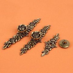 1x European Style Cabinet Drawer Pull Classic Single/Double Hole Door Handle Art