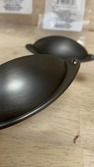 Drawer Pull BLACK SATIN FINISH 2-1/2″ Center to Center Cup 4″ Length LOT OF 2