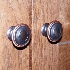 Liberty Harmon 1-3/8 in. Bronze Copper Highlights Round Cabinet Knob 10 Pack
