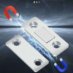 1-10 Sets Punch-free Magnetic Door Closer Ultra thin invisible Sliding Suction