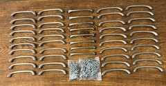 Lot of 48 Amerock Brushed Chrome BP197026D Solid Brass 3-3/4″ Cabinet Pulls