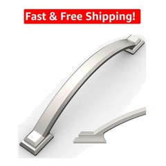 Elegant 10 Pack Brushed Nickel Cabinet Pulls – Easy Install, Arch Design, 7 Inch