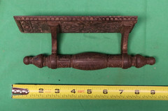 Vintage Cast Iron Victorian / Medieval Design Decorative Door Gate Handle Pull