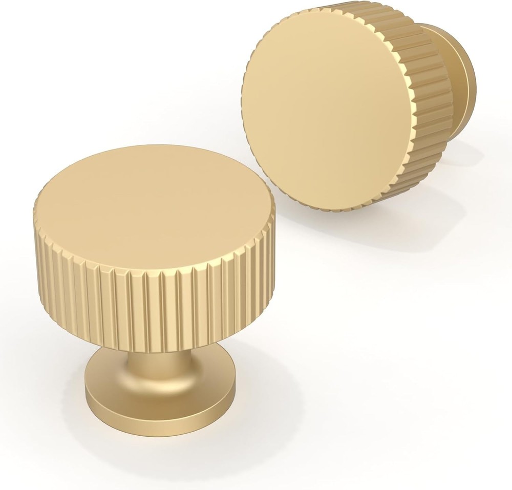 Cabinet Knobs 10 PCs Luxury GoldBrushed Alloy Drawer Knob Pulls Hardware C1