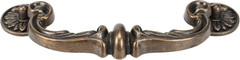 4Pcs Vintage Drop Bail Pull Handles- 6 Inch Hole Center Antique Bronze Cabinet D