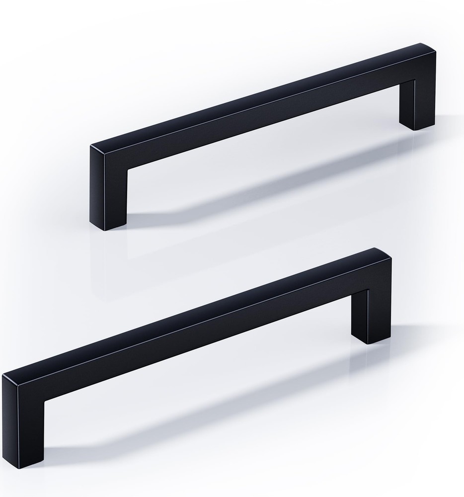 30 Pack 5 Inch Hole Center Kitchen Cabinet Handles – Solid Zinc Alloy Square …