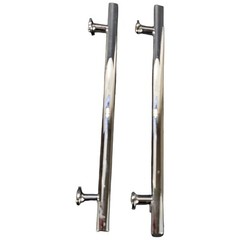 2 8 inch Omnia 9010/203.26 Chrome Cabinet Pulls US26 On Center 8 10.5″ Length
