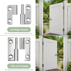 1.5in Lift Off Hinges 4Pack, 304 Stainless Steel Small Cabinet Hinges, Pin-on…