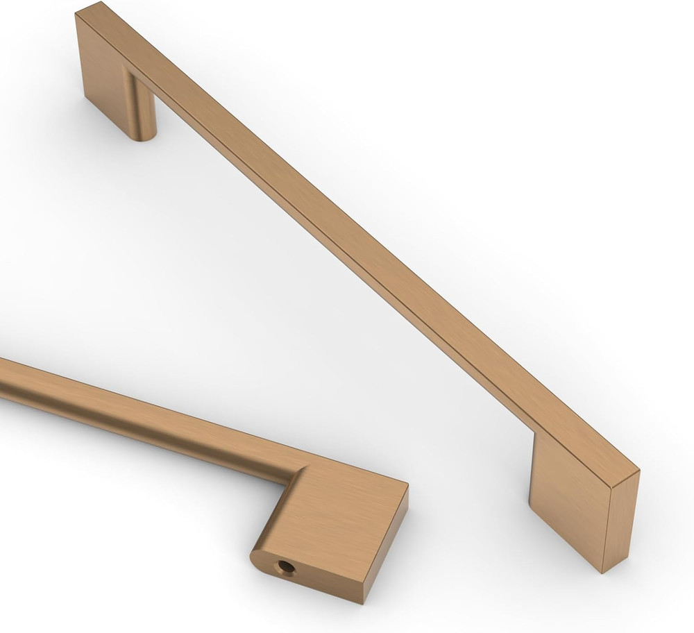Champagne Bronze Cabinet Handles – 6 Pack 6.3 Inch Kitchen Pulls
