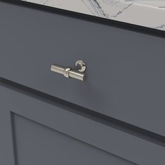 Belwith-Keeler B077328-SN Ostia Coll. Knob 2-1/2 Inch X 13/16 in Satin Nickel