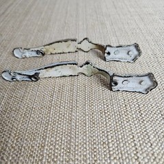 Vintage Farmhouse Cabinet Pulls Shabby Chic White Distressed French Country (2)