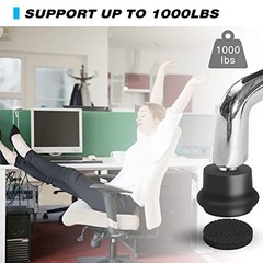 Bell Glides Replacement Office Chair or Stool Swivel Caster Wheels to BLACK