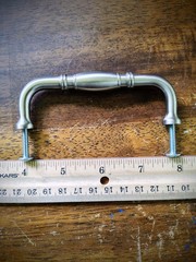 Lot of 24 Amerock Satin Nickel Cabinet Handle Pulls, 96mm Centers,