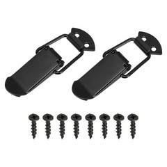 2Pcs Spring Loaded Toggle Latch, (2.99″ x 1.26″, Black) Clasp Buckle Latch