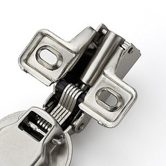 50 Pack 25 Pairs 5/8 Inch Overlay Brushed Nickel Short Arm Kitchen Cabinet Hi…